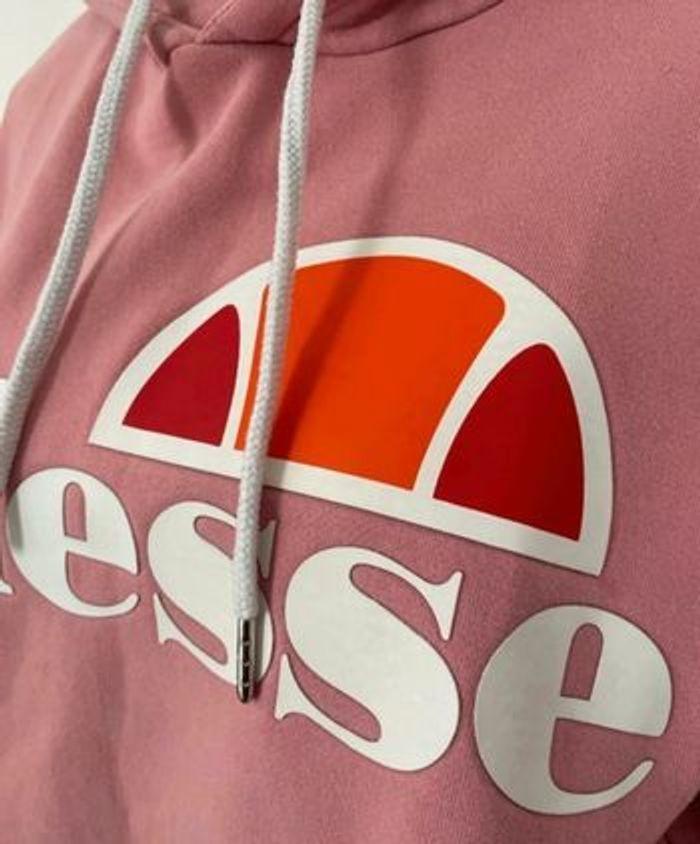 Pull à capuche Ellesse rose taille XS/34 - photo numéro 4