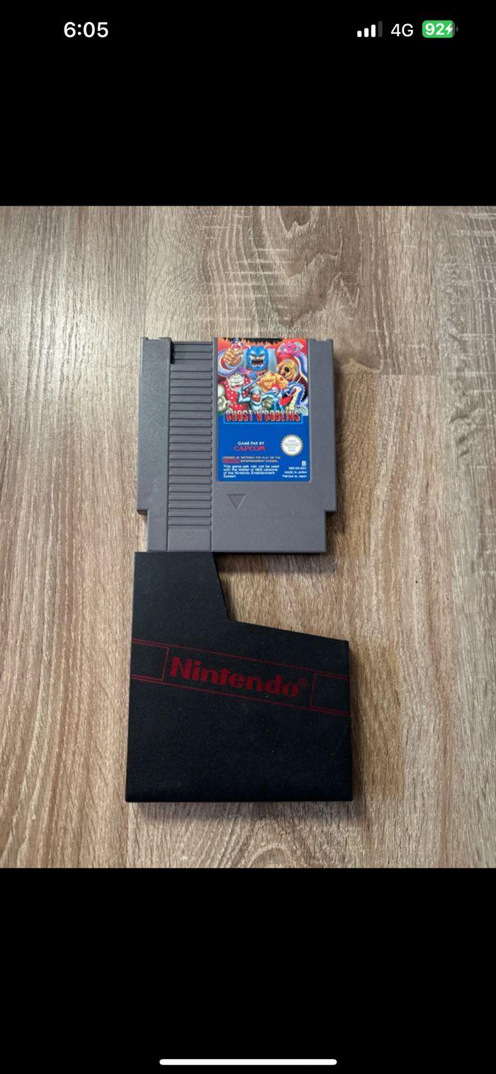 Jeu Nintendo NES + boîtier de protection : Ghost’N Goblins, made in Japan, très bon état - photo numéro 2