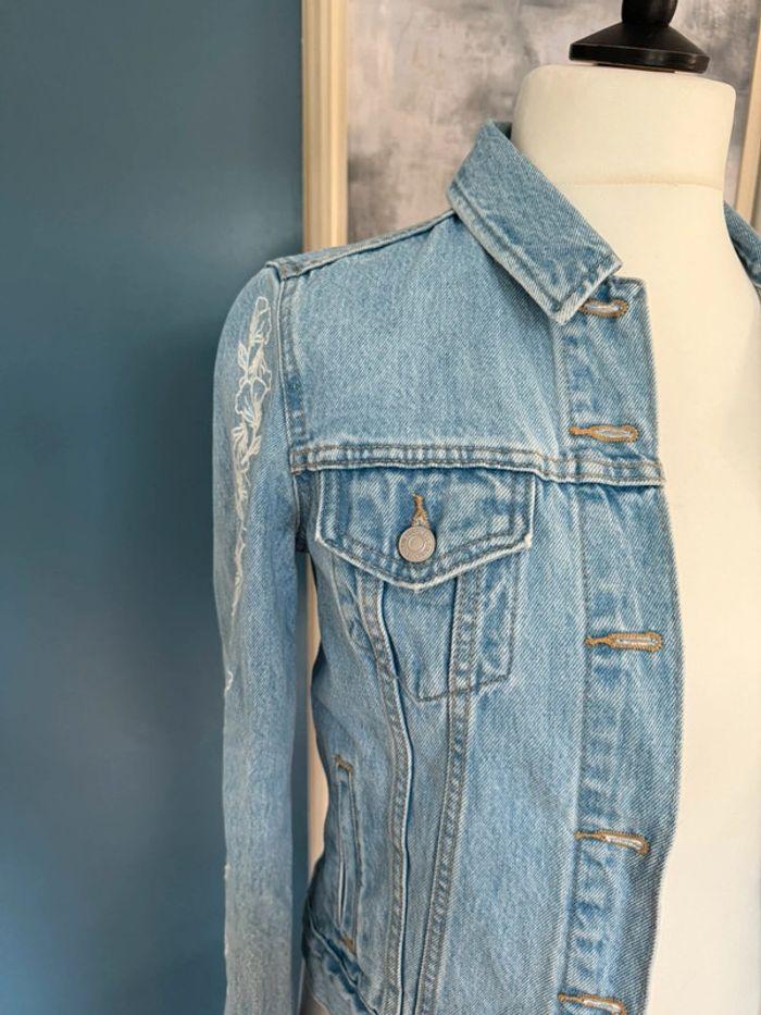 Veste en jeans Levis broderies manches Taille XS - photo numéro 12