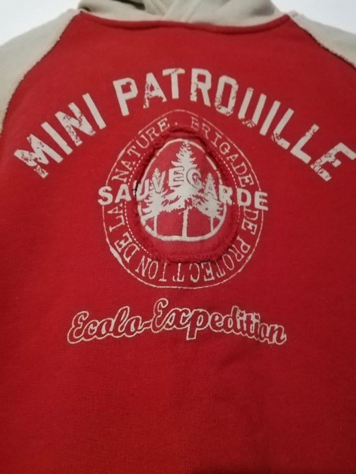 Pull capuche rouge 4 ans - photo numéro 2