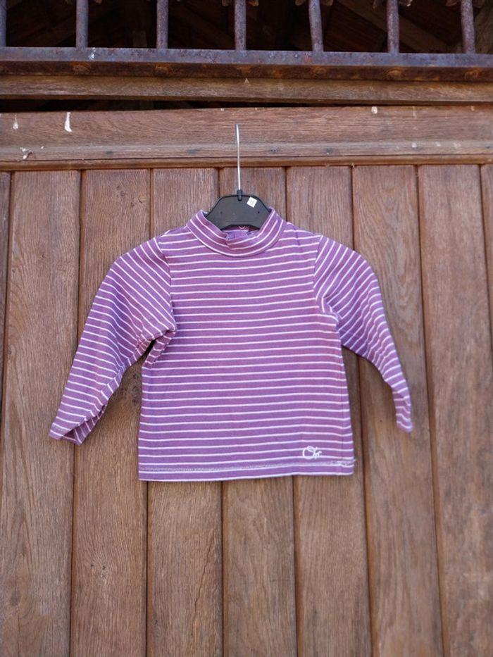 Pull col roule violet 23 mois orchestra - photo numéro 1