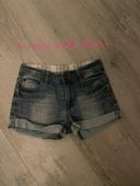 Short en jean bleu clair taille haute b-unity taille 10ans