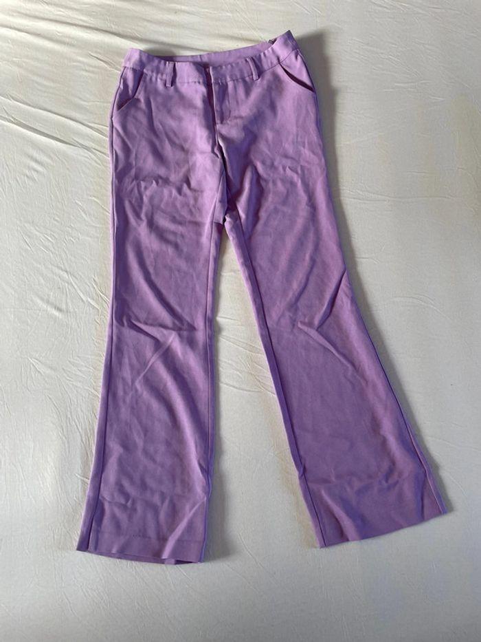 Pantalon violet large pat d’eph 36 - photo numéro 1