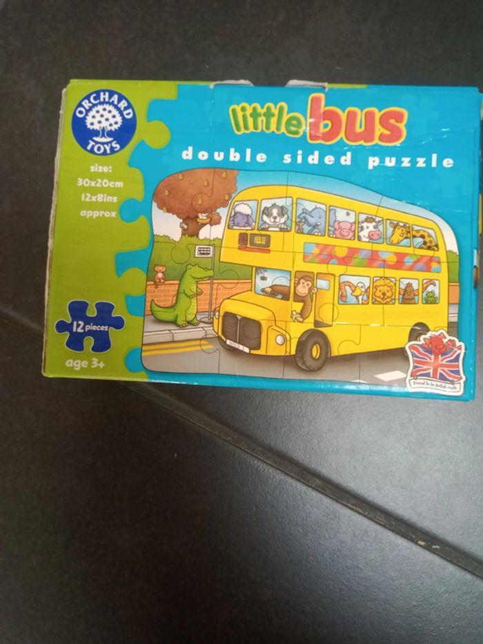 Petit puzzle réversible bus anglais - photo numéro 2