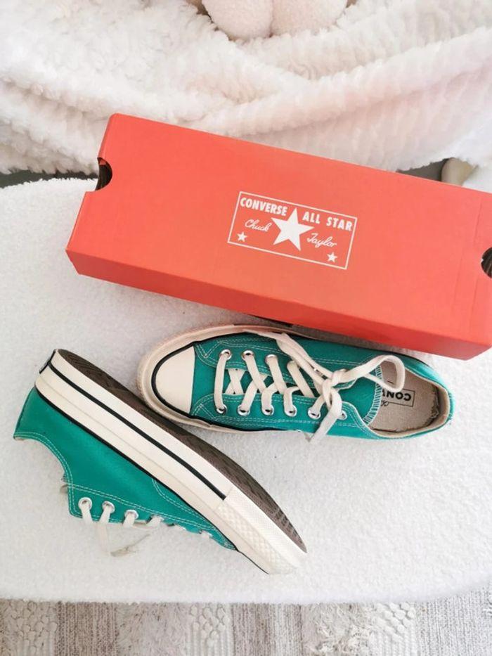 Baskets Converse Chuck 70 low court green 38 - photo numéro 1