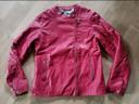 Veste cuir fille fushia