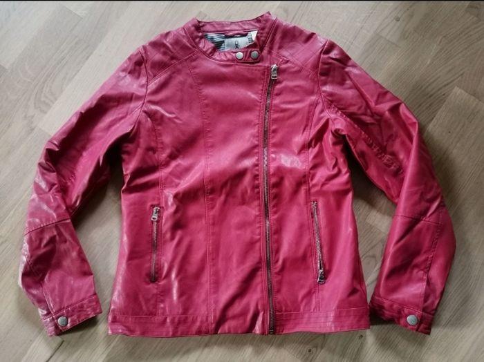 Veste cuir fille fushia - photo numéro 1