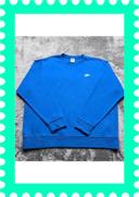 👕 Sweat à capuche Nike logo Brodé Bleu Taille XL 👕