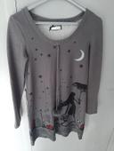 robe midi Cache Cache gris taille 40