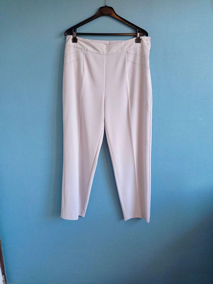 Pantalon gris clair Bleu bonheur taille 46 - photo numéro 1