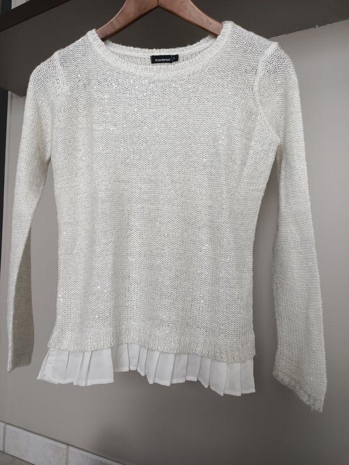 Pull 10 ans blanc