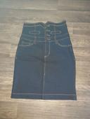 Jupe en jeans taille haute JustF