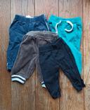 Lot 4 pantalons type jogging