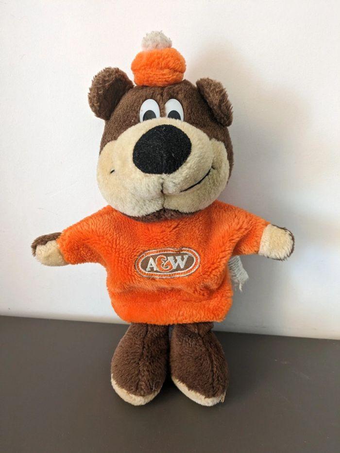 Peluche ours mascotte A&W Rooty Canada - photo numéro 1