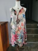 Robe sans manches fleurie taille L Lulu Love