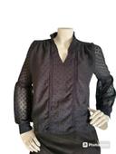 Blouse plumetis noire