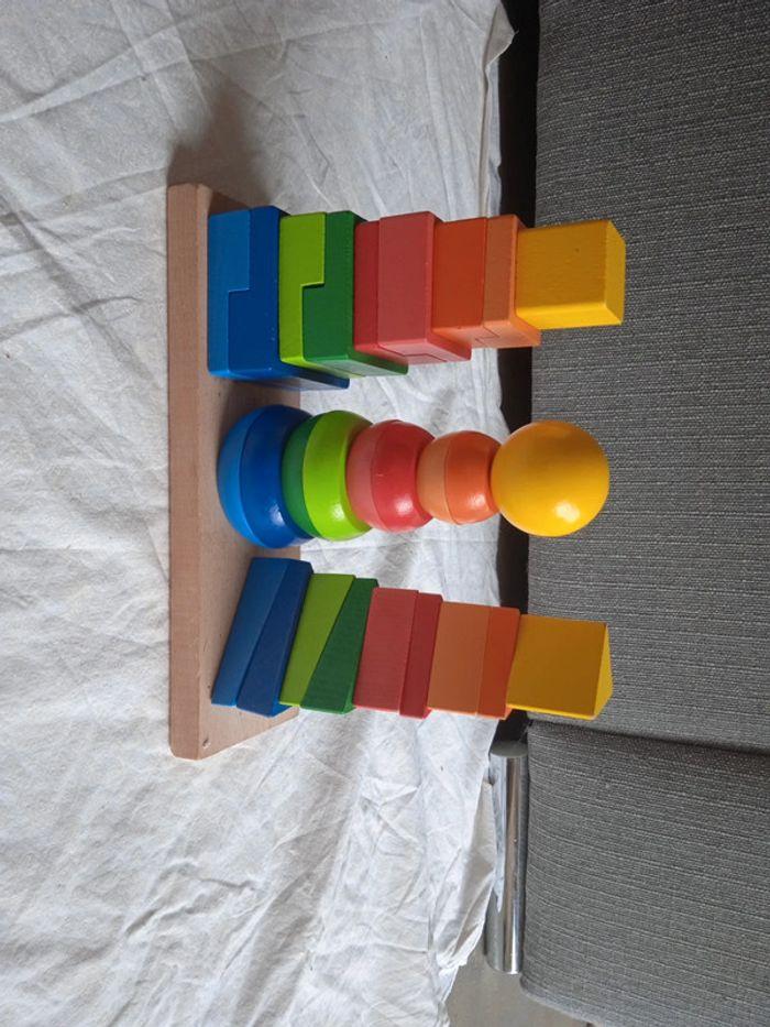 Jouets de construction en bois bébé - photo numéro 1