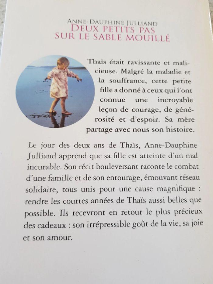 Livre deux petits pas sur le sable mouillé - Anne-Dauphine Julliand - photo numéro 2