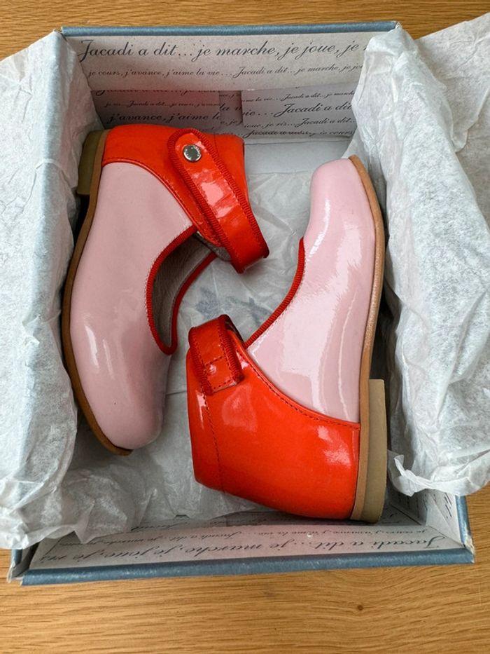 Bottines ouvertes Charles IX bicolores rose/orange - Pointure 23 - photo numéro 9