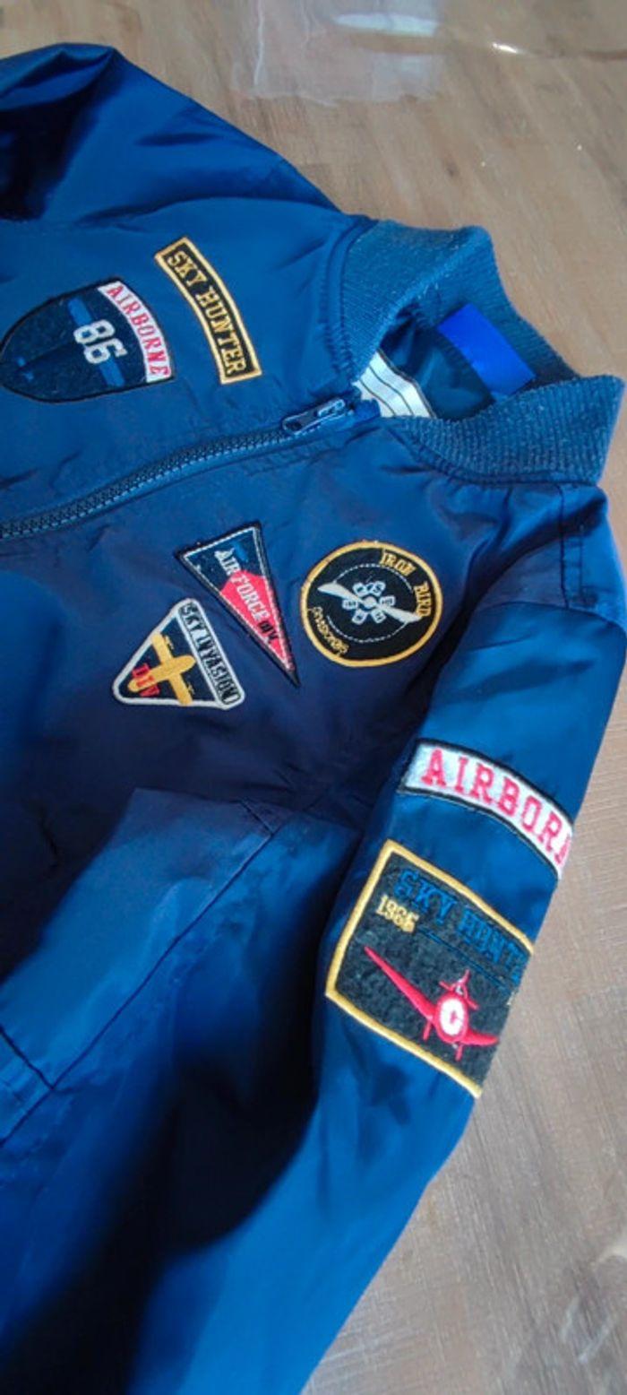 Veste bomber garçon bleue 3ans - photo numéro 3