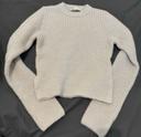 Pull en maille basique beige Zara