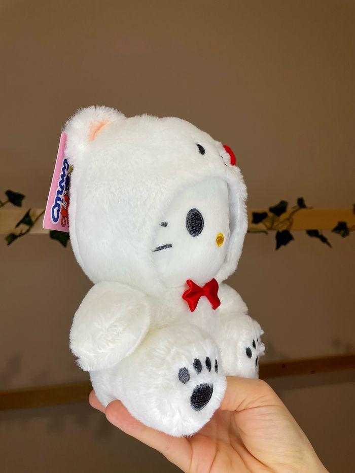 Peluche Hello Kitty déguisement ours polaire blanc - photo numéro 4