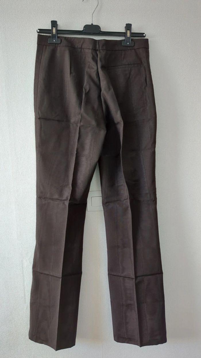 Pantalon large tailleur marron Apostrophe 40 - photo numéro 2