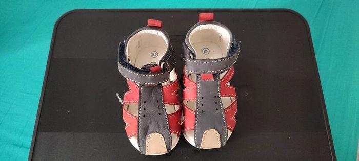 Chaussures ouvertes en cuir bébé 18 - photo numéro 1