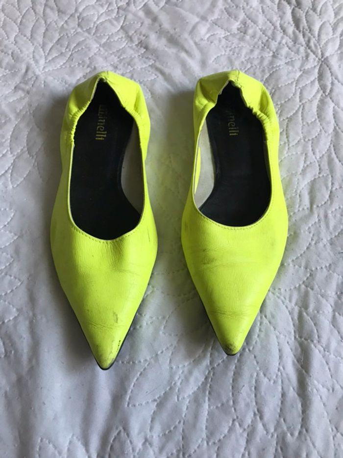 Chaussures Minelli jaunes fluos - photo numéro 2