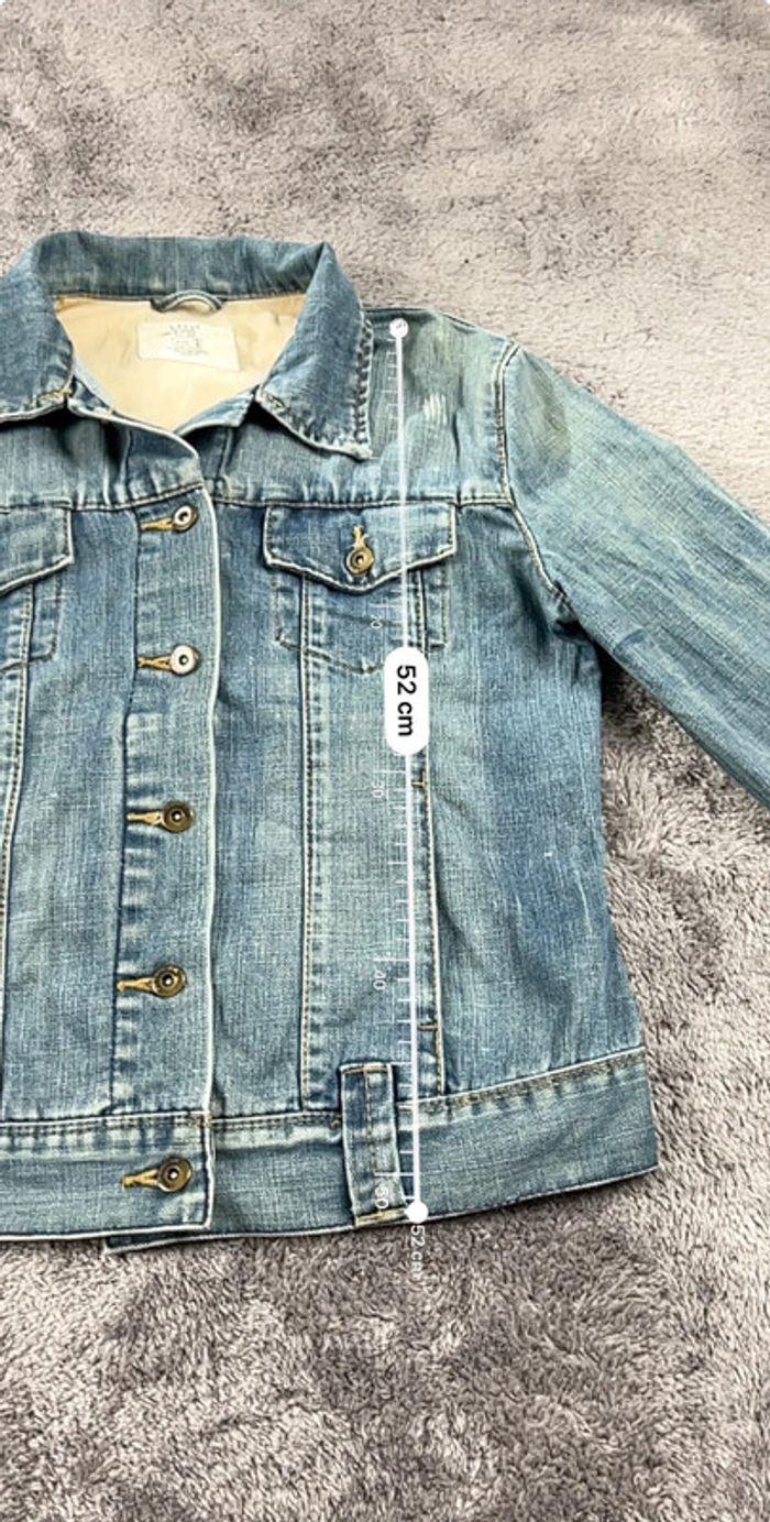 👕 Veste en Jeans vintage y2k Bleu Clair Taille S 👕 - photo numéro 3