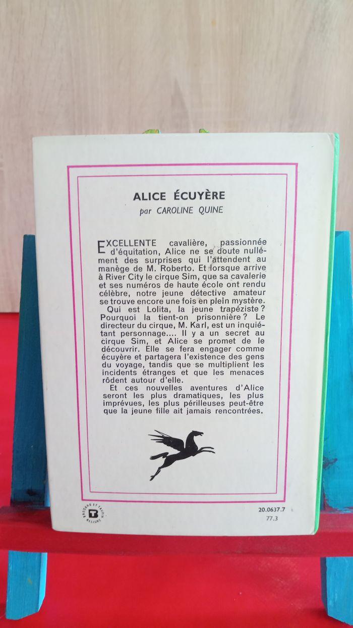 Alice écuyère, 1977, Bibliothèque verte - photo numéro 2