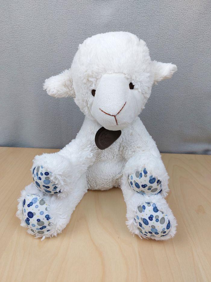 Peluche doudou mouton agneau 30 cm assis Le petit Prince 2017 Cotton blue - photo numéro 1