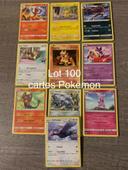 Lot 100 cartes Pokémon