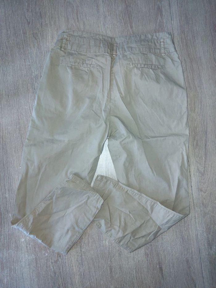 Pantalon Chino Zara beige taille 38 - photo numéro 4