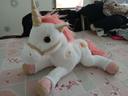 Licorne peluche sonore et lumineuse