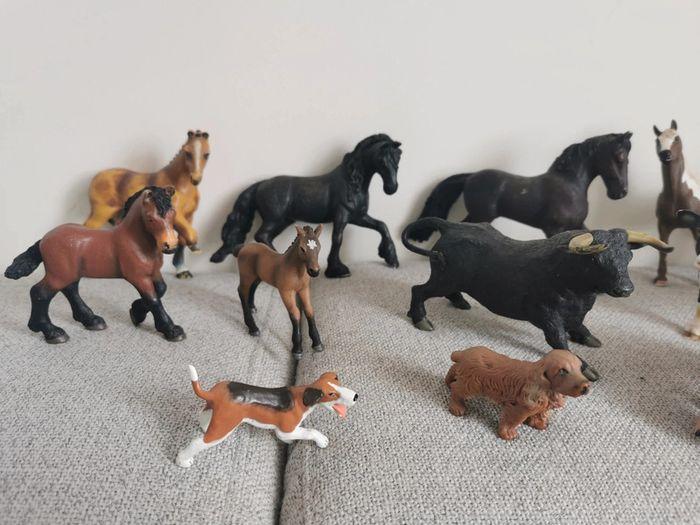 Lot de 16 figurines animaux ferme Schleich papo - photo numéro 2