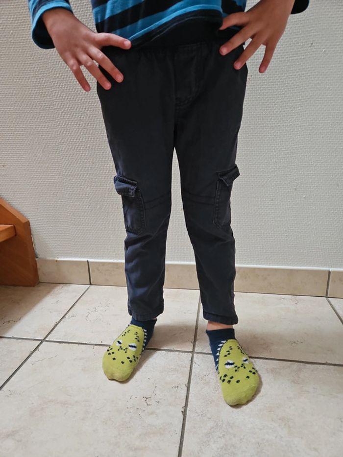 Pantalon cargo bleu DPAM - photo numéro 1