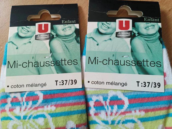 Lot de deux paires mi chaussettes - photo numéro 1