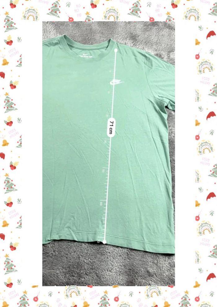 👕 T-shirt Nike logo brodé Turquoise Taille L 👕 - photo numéro 3