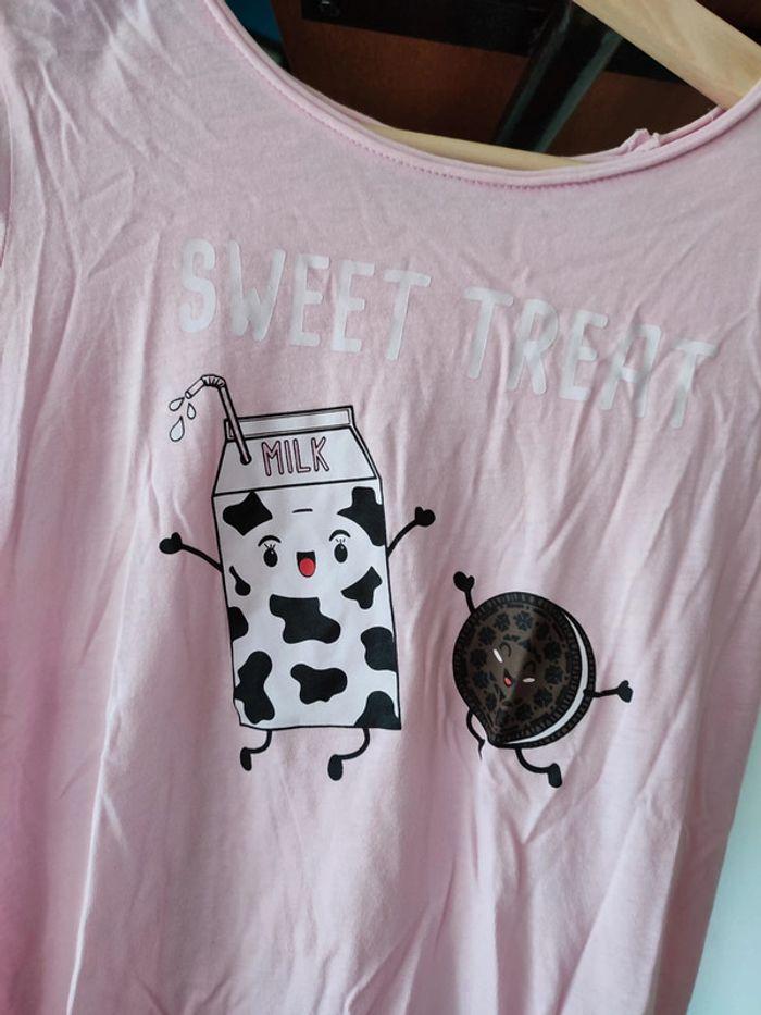 T-shirt rose milk lait vache Oreo cité kawaii 38 - photo numéro 2