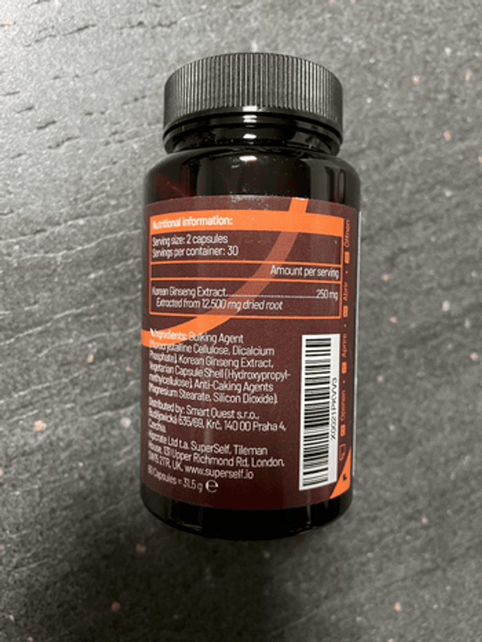 Ginseng Rouge de Corée Panax - Extra Fort 12 500 mg - 60 Gélules - photo numéro 1