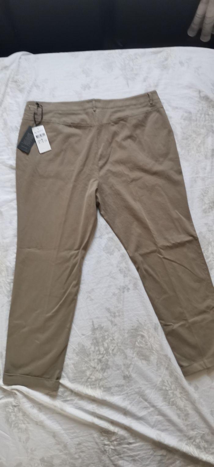 Pantalon femme Elora beige taille 52 - photo numéro 3