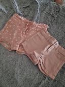 Lot de deux short en jean Rose