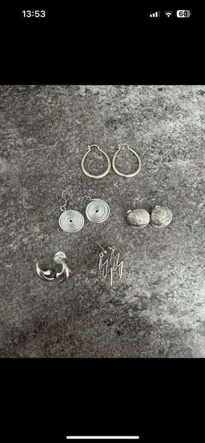 Lot paires boucles d’oreilles - photo numéro 3