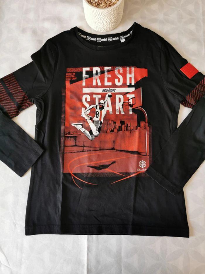 T-shirt manches longues fresh start - photo numéro 2