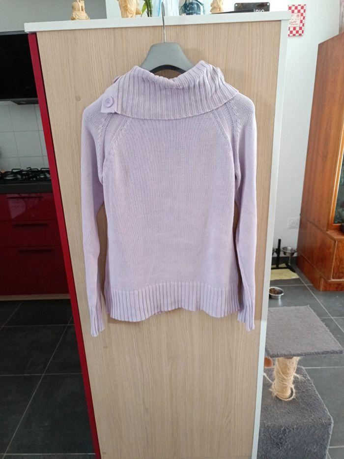 Pull avec col laine violet taille M de C&A - photo numéro 5