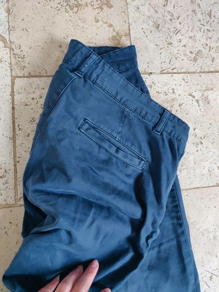 Pantalon bleu habillé Le bon marché Rive gauche homme - photo numéro 3