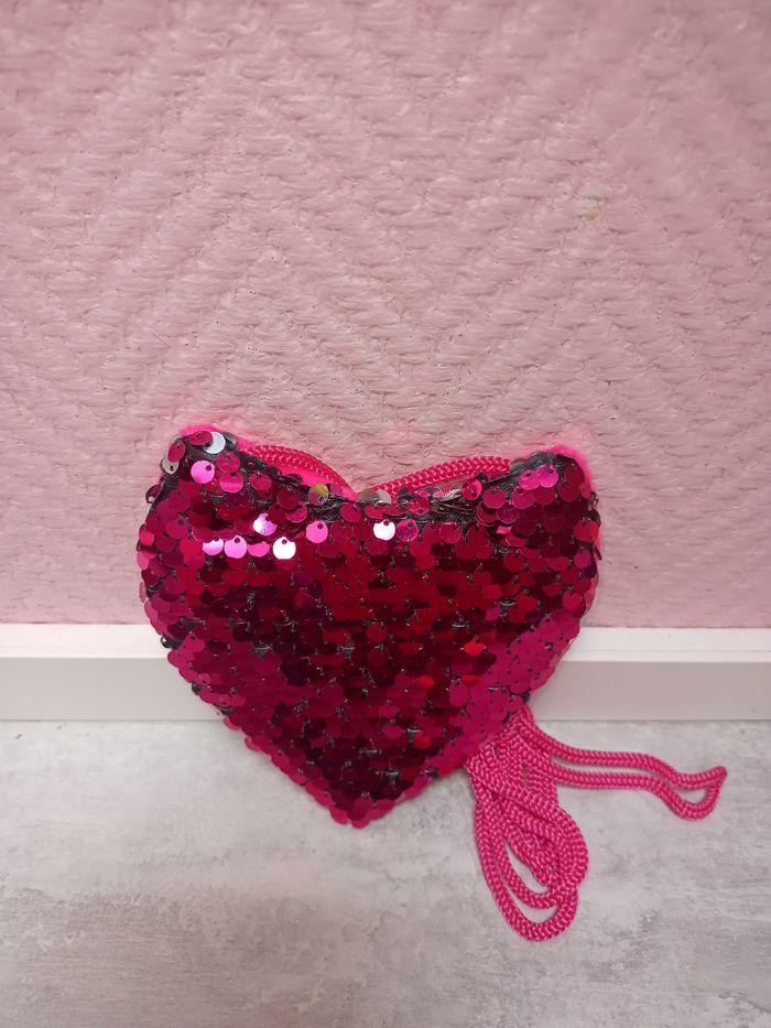 Petit Sac à sequins coeur - photo numéro 3