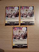 Lot de 3 cartes one piece op08 097