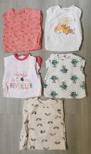 Lot vêtements printemps-été fille 12 mois